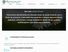 Tablet Screenshot of clinicaflorescer.com